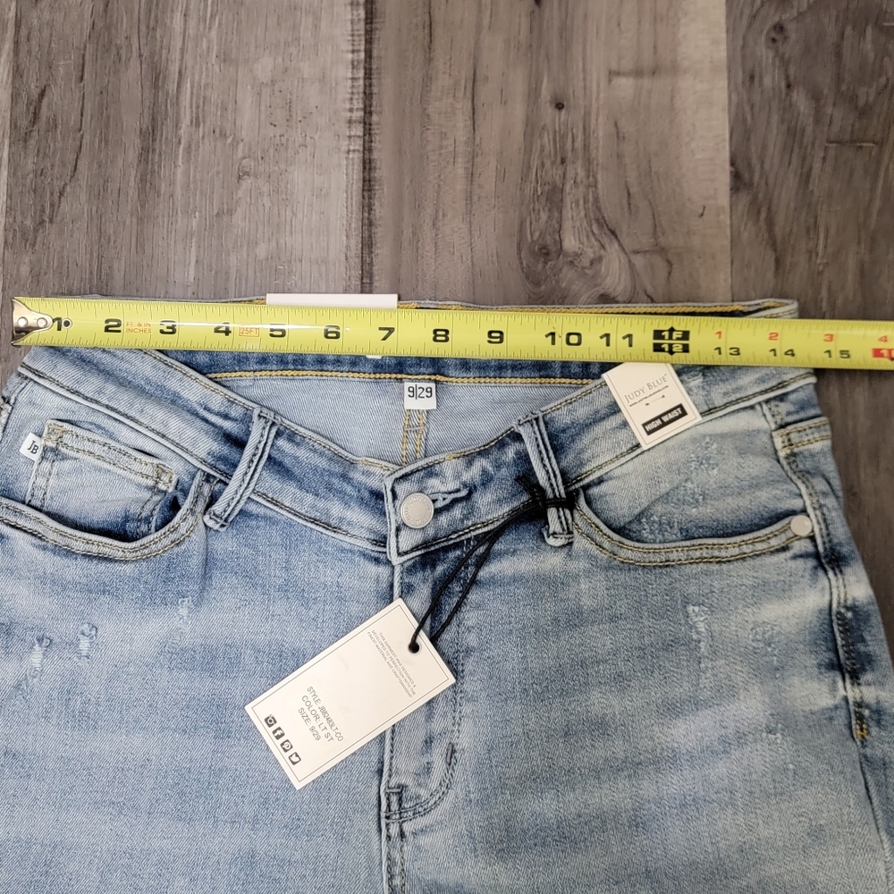 Judy Blue Light Blue High Rise Straight Leg Jeans - Picture 8 of 15